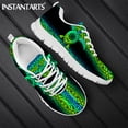 thumbnail image 1 of Zapatillas planas para hombre, con estampado tribal polinesio de tortuga, informales, con cordones, transpirables, para caminar, 1 of 6