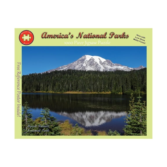 National Park Puzzles Mount Rainier National Park Reflection Lake 1000 Piece Jigsaw Puzzle