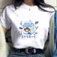thumbnail image 1 of Puntoco, camiseta para mujer, tops casuales de verano, tops coreanos con estampado de patrón bonito de estilo Harajuku Puntoco Puntoco-3021, 1 of 9