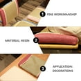 thumbnail image 4 of KALLORY Breathable Watermelon Red Linen Seat Cushion for Cooling Use Comfortable Memory Cotton 18x18 Inches, 4 of 5