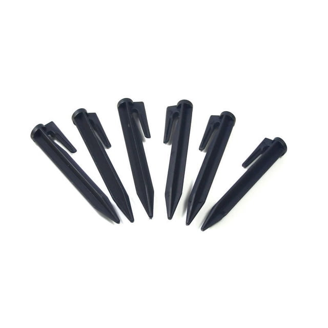 100 estacas de suelo de plástico PVC de 8,5 cm