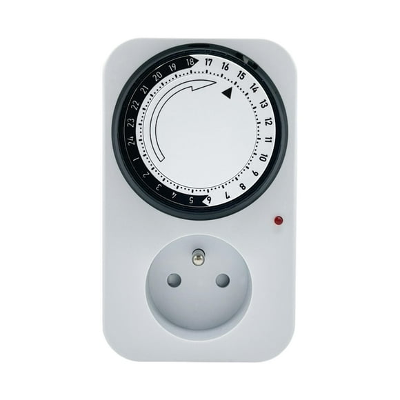 Enchufe mecánico con temporizador, práctico, enchufes con conexión a tierra, interruptor, temporizadores de toma eléctrica, enchufe para luz, hogar perfecl Interruptor de temporizador