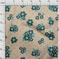 thumbnail image 2 of oneOone Cotton Poplin Light Brown Fabric Floral & Geometric Sewing Material Print Fabric By The Yard 42 Inch Wide, 2 of 4