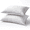 Blue Stripe, variant on UNIKOME Down Feather Pillows for Bed 20 x 30 Inches Queen Size Set of 2, Medium Firm Luxury Cooling Hotel Collection Feather Down Pillows for Back, Stomach or Side Sleepers