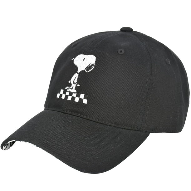 Gorra de Béisbol Concept One Peanuts Snoopy con Expresión a Cuadros