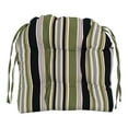 thumbnail image 2 of Blazing Needles 16-inch Spun Polyester Patterned Outdoor U-shaped Tufted Chair Cushion, 2 of 2