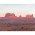 thumbnail image 2 of OToole, Tim 32x26 Gold Ornate Wood Framed with Double Matting Museum Art Print Titled - Red Rocks at Dusk II, 2 of 4