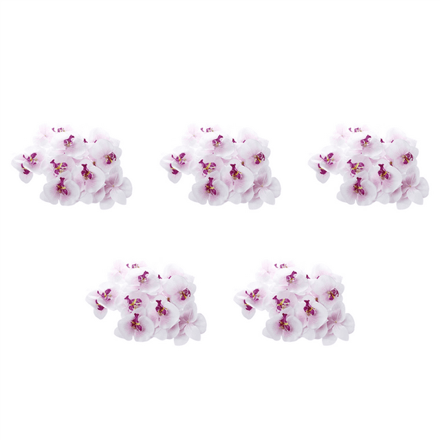 Lot of 100Pcs 9cm Butterfly Flower Artificial Flower Head Decor for Wedding Barrette Accessory