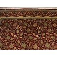 thumbnail image 2 of Tapis Rectangulaire Design Exclusif Fleurs Rouges Fait Main (9 X 12)', 2 of 8