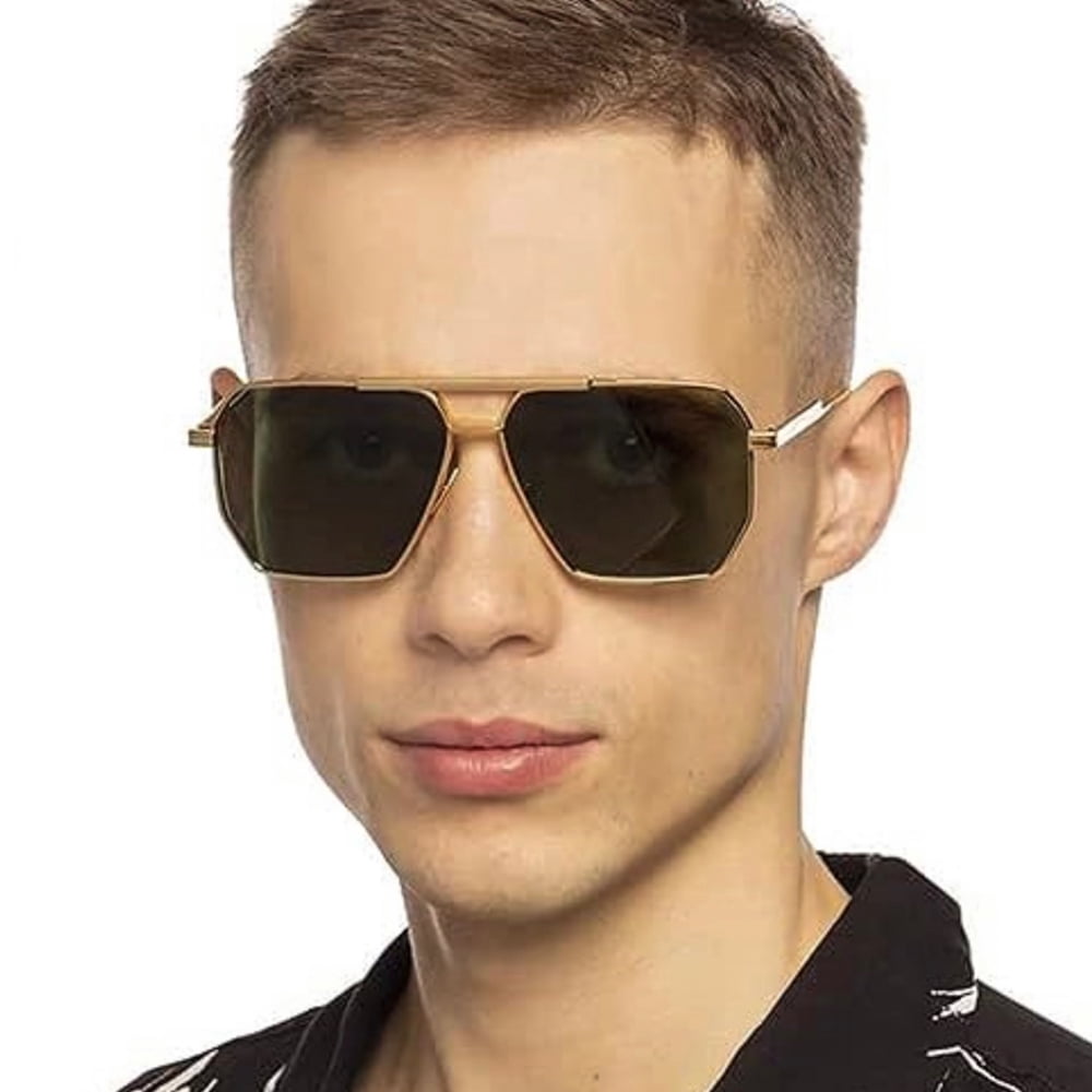 Metal Oversized Aviator Sunglasses Polarized UV400 Protection Retro Classic Aviator Sunglasses for Women Men Trendy Oversized  main image 4