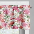 thumbnail image 3 of Ambesonne Floral Valance Pack of 2, Peonies and Roses, 54"X12", White Pink Blush, 3 of 5