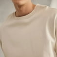 thumbnail image 3 of Gildan Crewneck Sweatshirt | Heavy Blend, Warm Men's Fleece Pullover Sweater in Sand, 50/50 Cotton/Polyester- Size S, 3 of 5