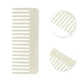 thumbnail image 3 of Unique Bargains 1 Pc Nineteen-tooth Rectangular Hair Comb White Acetate Sheet, 3 of 6