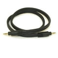 thumbnail image 1 of 3ft 3.5mm Premium 22AWG Mini-Stereo TRS Male to Male Cable, Gold Plated, 1 of 2