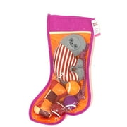 Boots & Barkley Dog Toy Stocking 6 Piece Set, Red XS/S