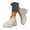 White, variant on Womens Platform Ankle Boots Waterproof V Cut Chelsea Short Booties 2025 Chunky Casual Slip on Shoes