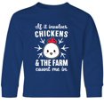 thumbnail image 3 of Inktastic If It Involves Chickens & The Farm Count me in Long Sleeve Youth T-Shirt, 3 of 5