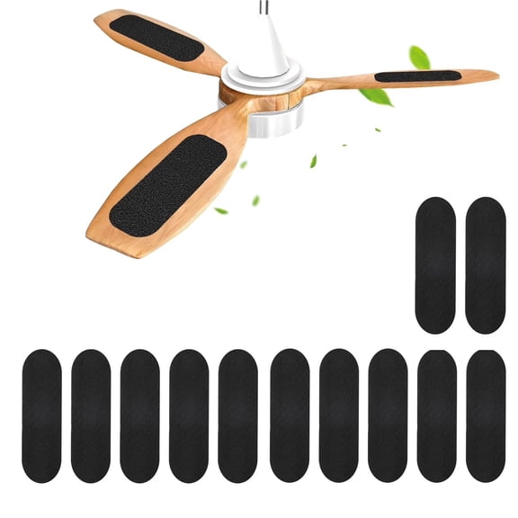 12 Pcs Ceiling Fan Filters,Activated Coconut Carbon Fan Filter for Ceiling Fan, Easy-Stick Universal Air Filter for Common Household Contaminants,Pet Dander for Home, Office, Bedrooms