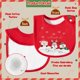 thumbnail image 3 of Baberos para bebés 2ooya, 3 unidades, algodón, Navidad, 30 x 20 cm, 6 a 12 m, 3 of 7