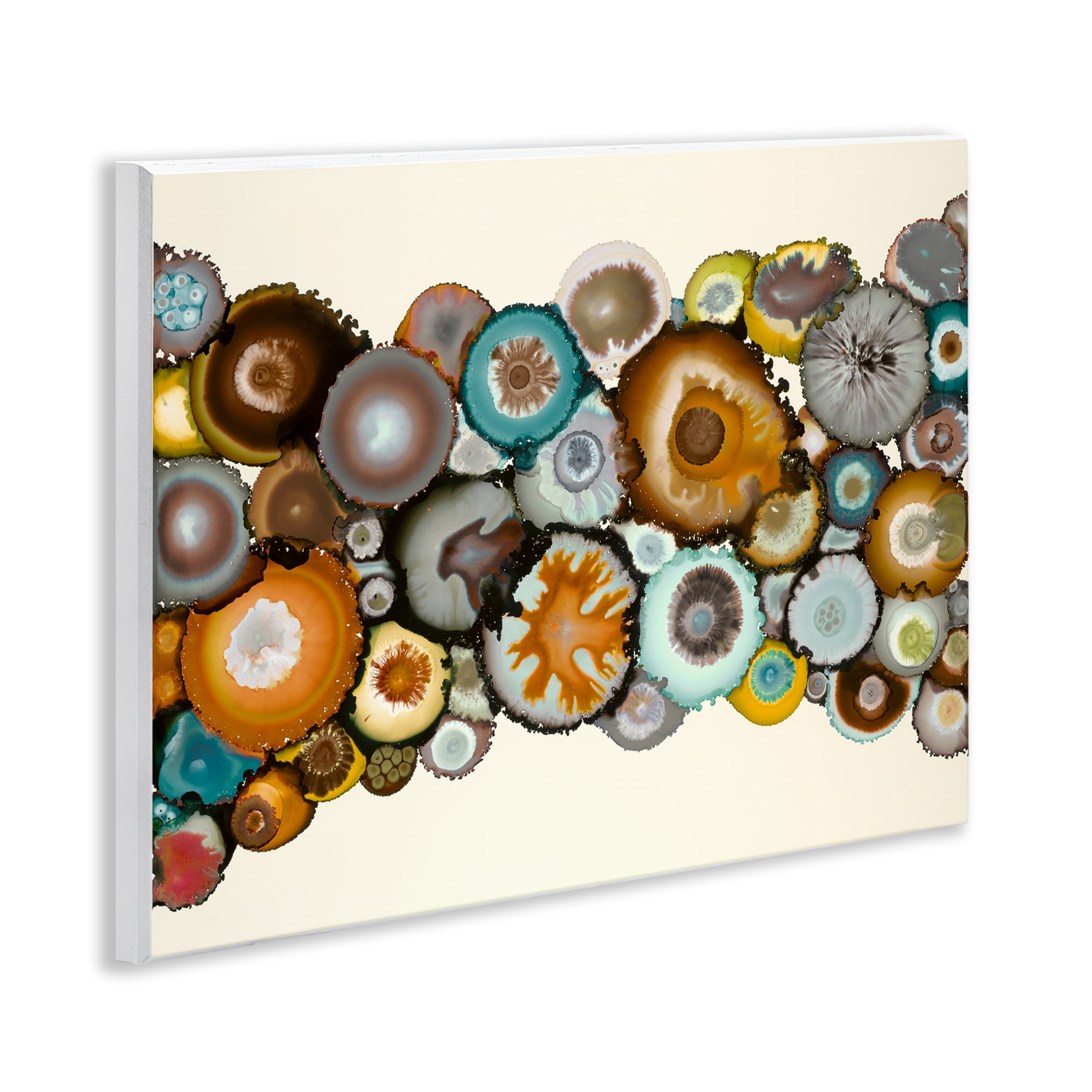 Stupell Industries Various Agate Clusters Abstract Painting Unframed Art Print Wall Art, 14 x 11