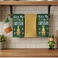 thumbnail image 2 of Serafina Home St. Patrick's Day Kitchen Towels: Cute Irish Gnome and Decorative Shamrocks Clovers, Kiss Me Saying Set, 2 of 9
