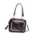 thumbnail image 4 of Bolso de hombro Bolso de mano Regalo Bolso de hombro de gran capacidad de moda Bolso femenino para viajes Desplazamientos Trabajo Citas al aire libre negro rosa, 4 of 8