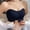 Black, variant on Front Closure Strapless Bra Seamless Push Up Non Slip Support Comfort Bandeau Invisible Bralette Everyday Party Wedding Dress Tops Light Yellow XXL