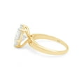thumbnail image 4 of AFFY 3CT Heart Shape Moissanite Diamond Solitaire Engagement Ring in 14K Yellow Gold over Silver-9.5, 4 of 8
