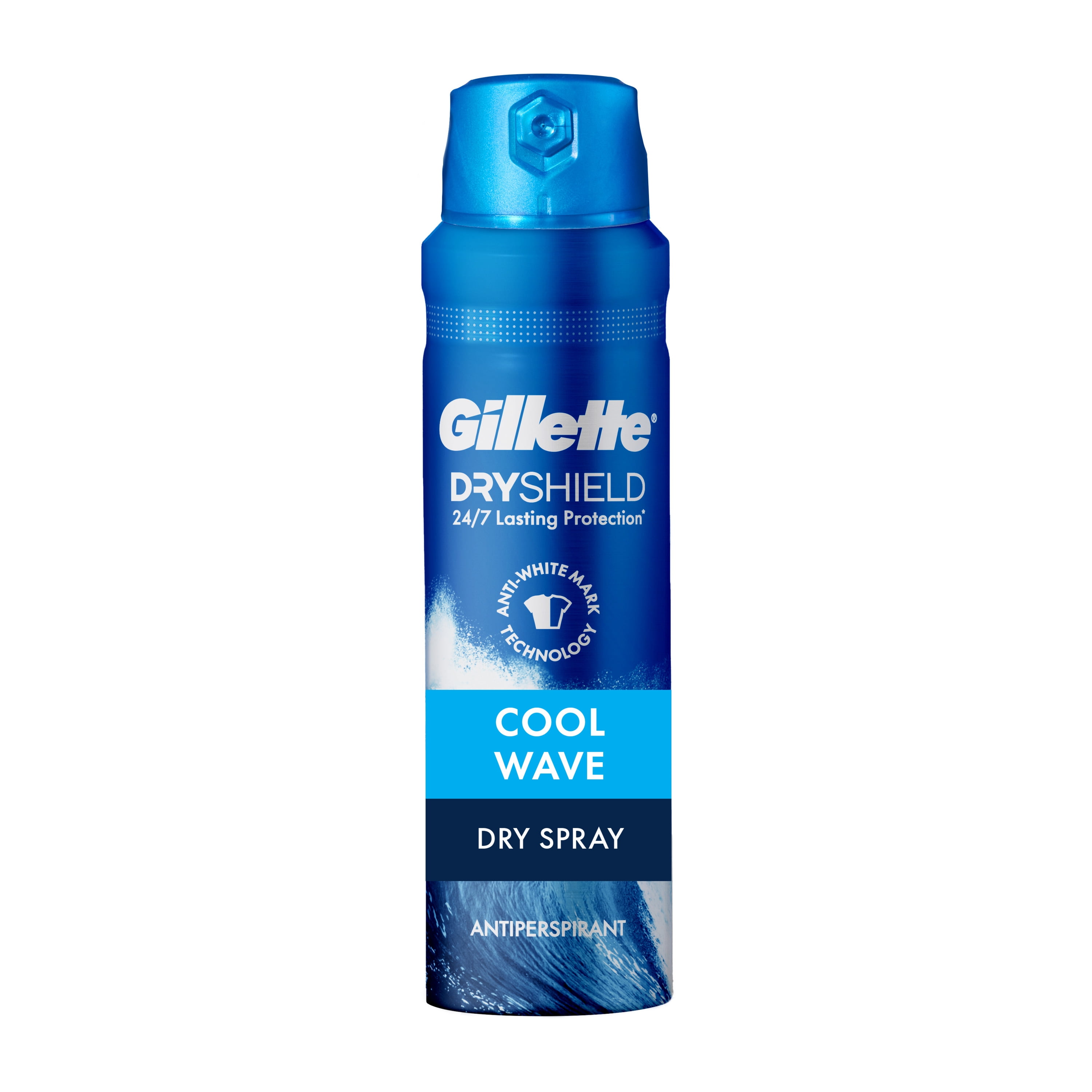 (3 pack) Gillette Dry Spray Antiperspirant and Deodorant for Men Cool Wave 4.3 oz