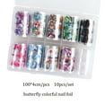 thumbnail image 2 of Nail Foil Transfer Sticker Nail Art Stickers Diy Nail Decoration 10 Rolls Nail Foil Transfer Sticker  Nail Foils Nail Art Stickers DIY Nail Decoration, 2 of 8