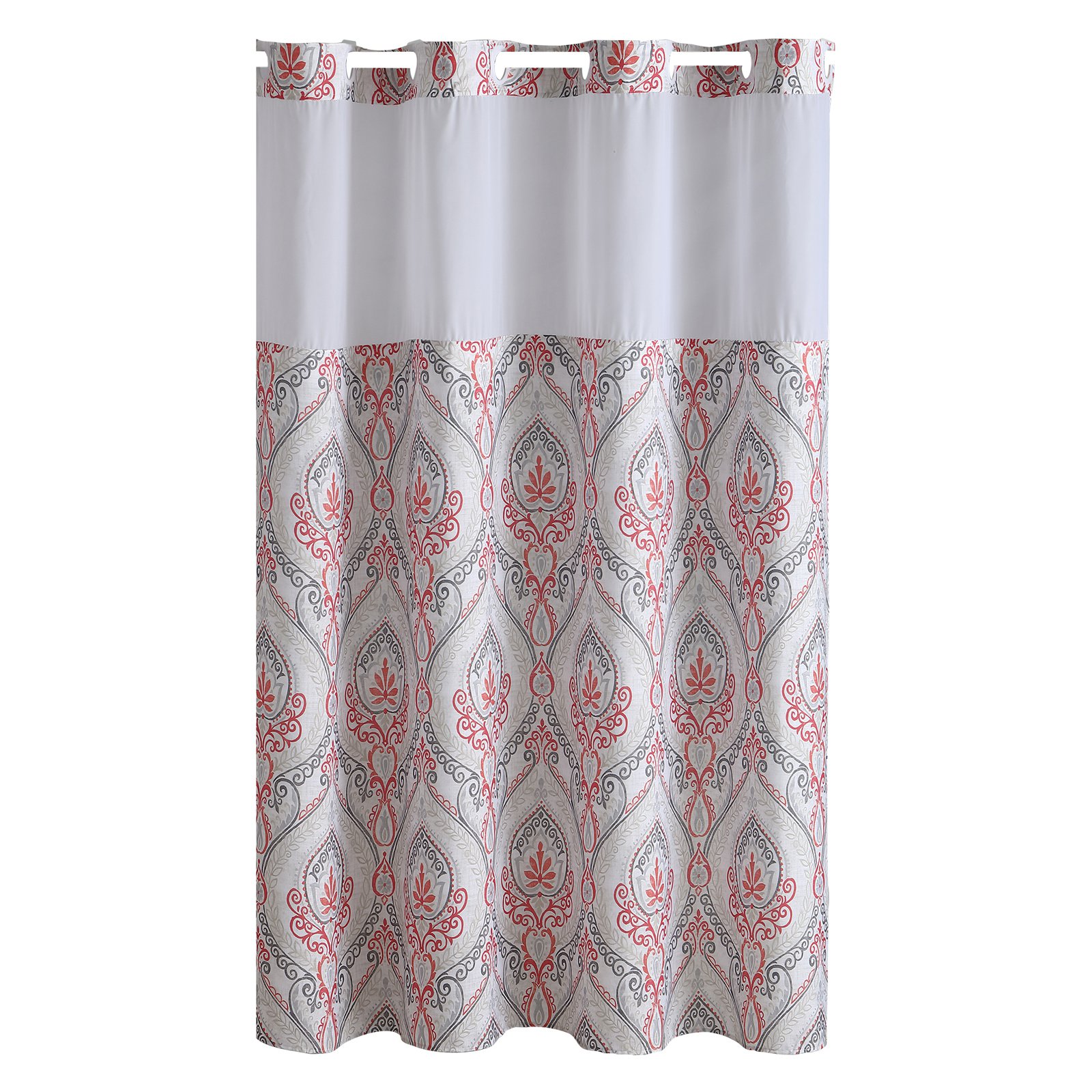 Hookless® French Damask Print Shower Curtain
