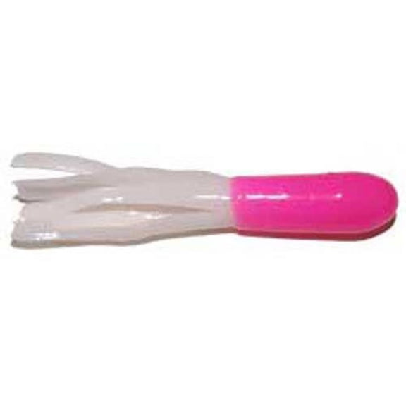 BIG BITE BAITS, INC. Big Bite Crappie Tubes 1.5' 10ct Pink/Pearl 15CRTU16