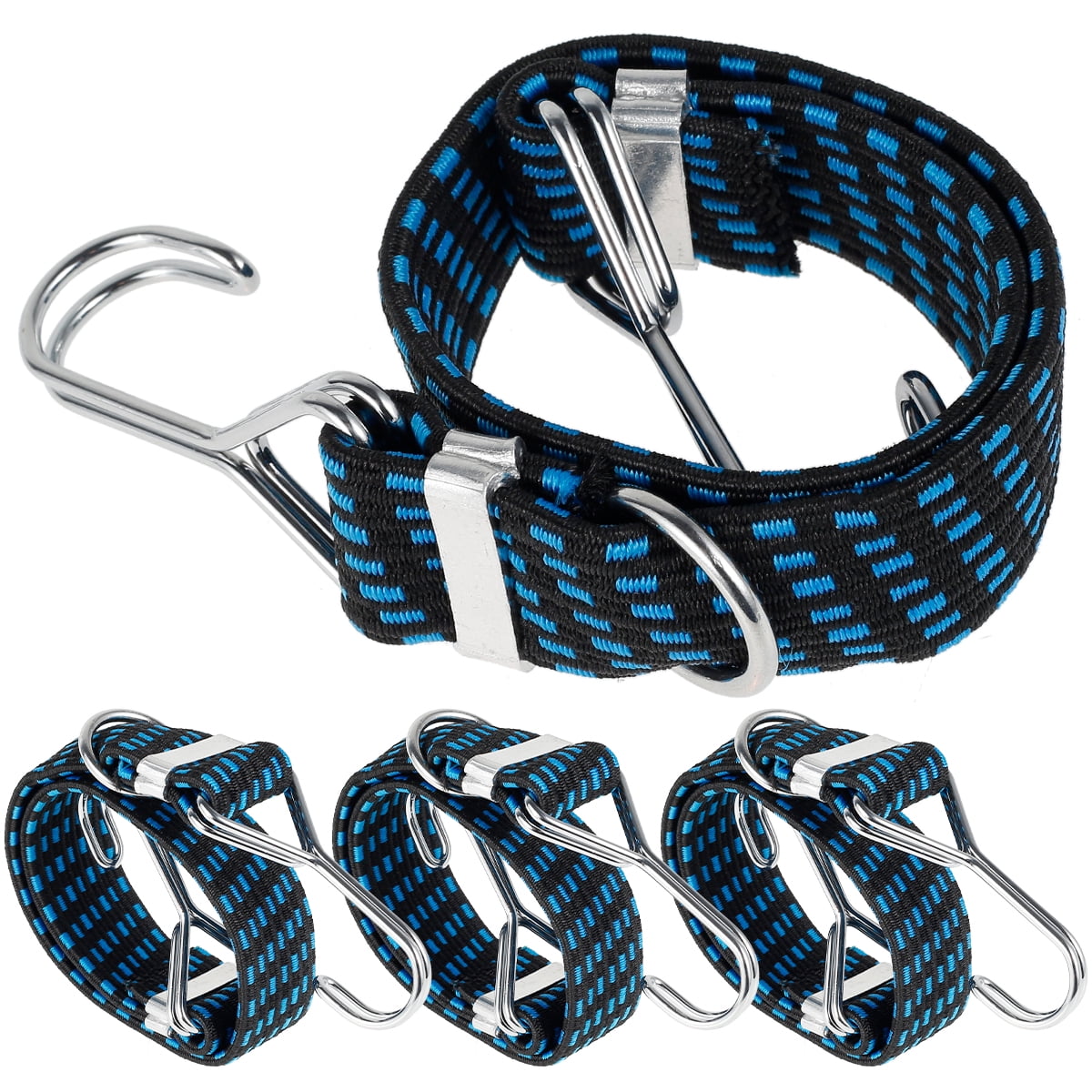 Cycling Luggage Strap Luggage Elastics  36'' Pack of 10 Bungee Cord Spiral Hook 