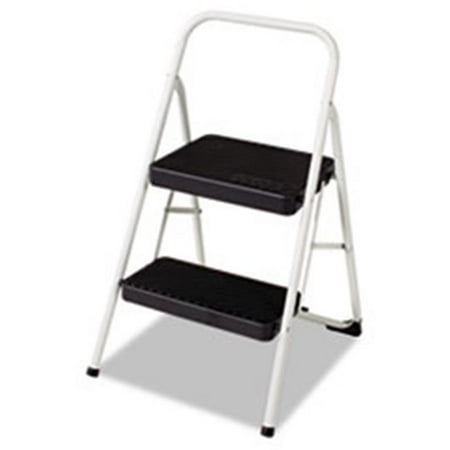 Csc 11135CLGG1 Two-Step All Steel Folding Step Stool, 220-lb., 17.38w x 18d x 28.13h, Gray