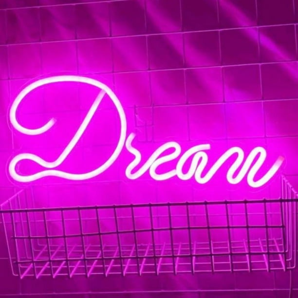 Dream - Neon Signs for Bedroom, Wedding Party, Personalized Dimmable ...