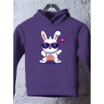 thumbnail image 3 of Cool Bunny W Sunglasses Hoodie Toddler -Image by Shutterstock,  2 Toddler, 3 of 4