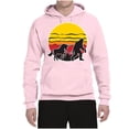 thumbnail image 2 of Wild Bobby Sunset Silhoutte Unicorn and Sasquatch Unisex Hoodie Sweatshirt, 2 of 6