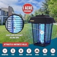 thumbnail image 5 of Bug Zapper, 1 Acre of Outdoor Coverage with Powerful 40W Bulb & 5600V Instant Killing Grid, Electric Insect, Fly & Mosquito Zapper, Made in The USA, 5 of 9