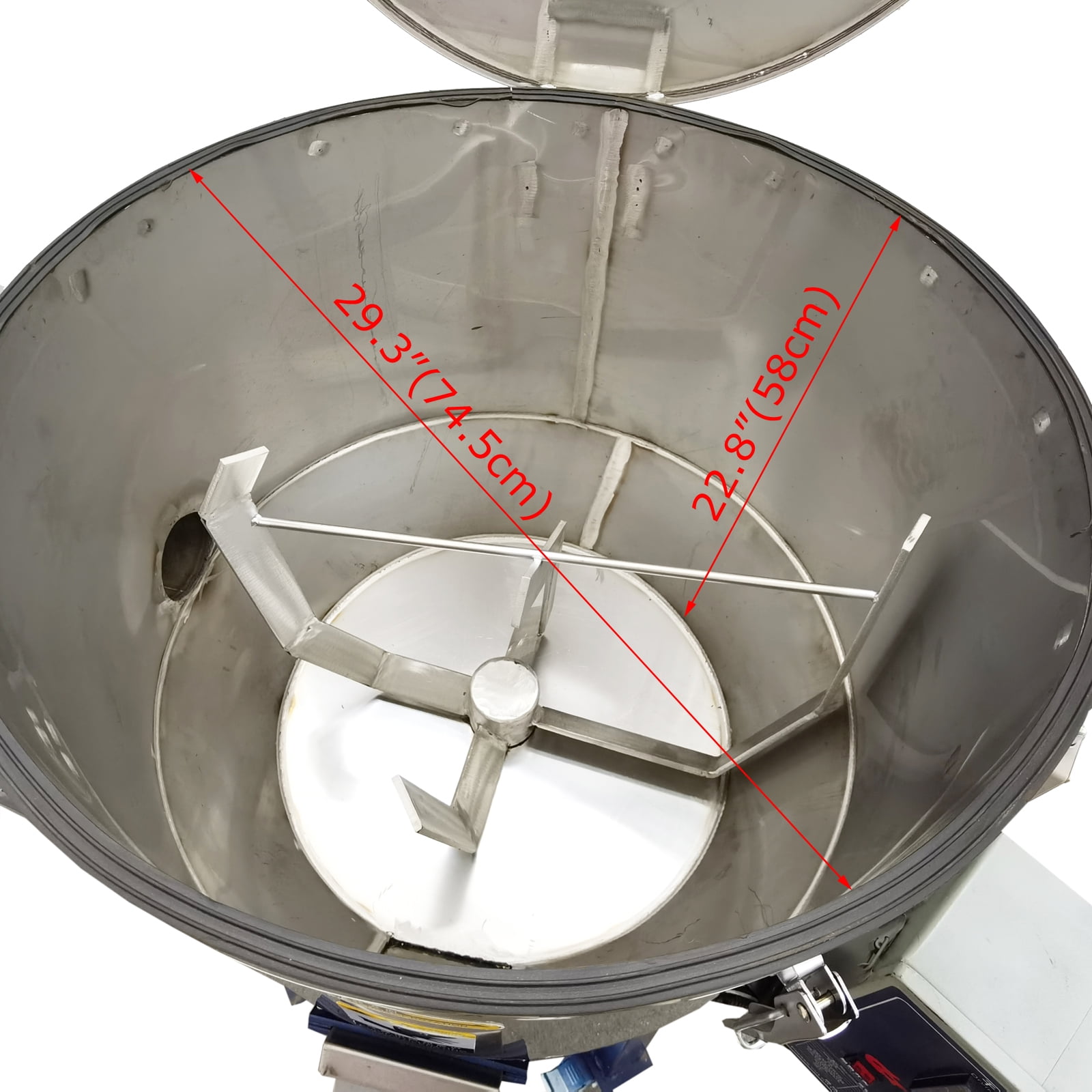 100kg Industrial Blender Mixer Vertical Color Mixer Powder Plastic Granule Mixing Machine 220V