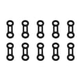 thumbnail image 1 of koolsoo 10 Pieces Rigging Ropes Fixing Stopper Keeper Rappel Abseil Positioning Gear Black, 1 of 9