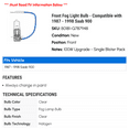 thumbnail image 2 of Front Fog Light Bulb - Compatible with 1987 - 1998 Saab 900 1988 1989 1990 1991 1992 1993 1994 1995 1996 1997, 2 of 2
