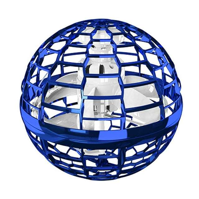 TESIMAI Flying Ball Boomerang Spinner Dynamic RGB Light Double Pass (Blue Ball)