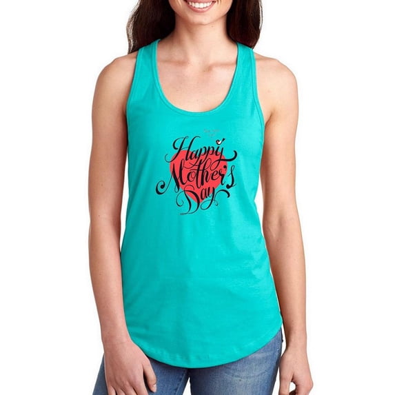 Mothers Day Red Robin Racerback Tank Women -Image by Shutterstock, Female Small