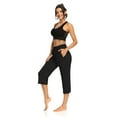 thumbnail image 6 of Sarin Mathews Womens Sports Leggings-capris Drawstring Lounge Pajamas Sweatpants with Pockets Plus Size, 6 of 6