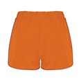 thumbnail image 4 of YVNAURA Womens High Rise Pleated Shorts Flowy Athletic Running Shorts with Pockets 2 in 1 Liner Tummy Control Quick Dry Tennis Golf Workout Summer,Orange,XL, 4 of 5