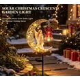 thumbnail image 2 of Solar Christmas Crescent Garden Light Warm Glow, Garden Solar Lights For Patio Cozy Christmas Eve Atmosphere (Winter Chapel), 2 of 7