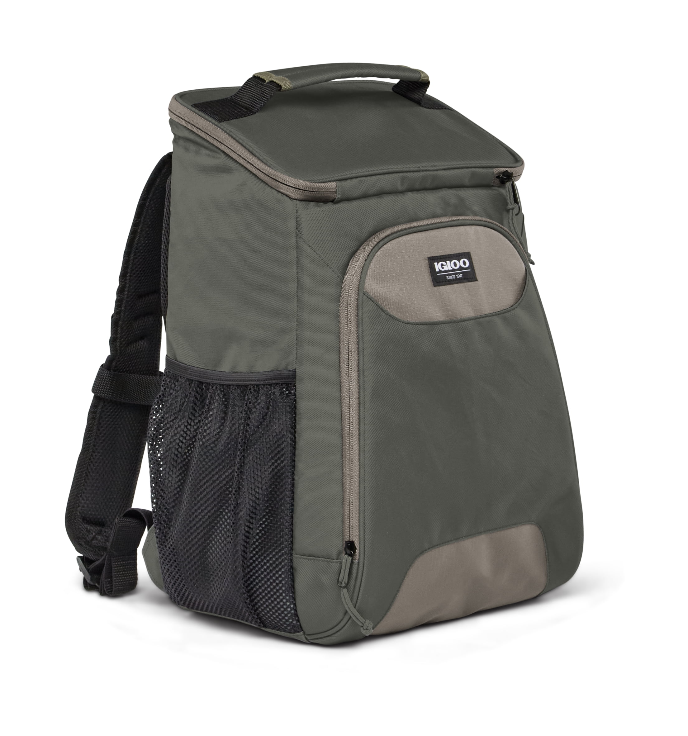 Igloo Overland 28 cans Durable Backpack Softsided Cooler, Green - Walmart .com