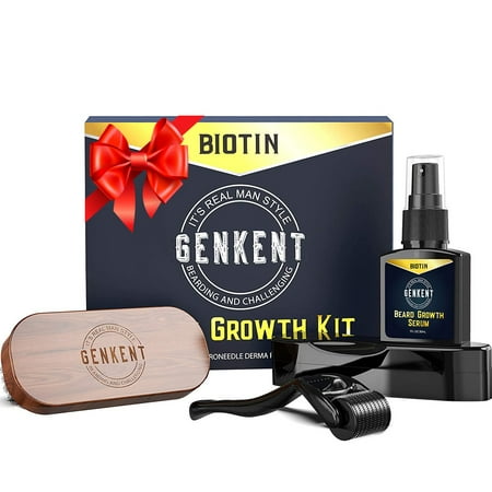 Genkent Beard Oil Grooming Kit, Beard Growth Kit, Derma roller...