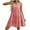 Red, variant on Dresses for Women Sleeveless Round-neck Plaid Loose Casual Flowing Dress