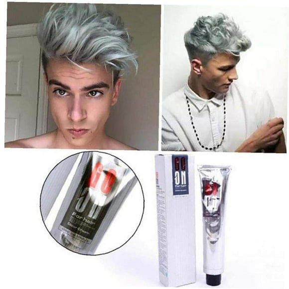 95ml Natural Hair Color Cream Hair Color Dye Styling Cream Gray Hair Wax for Man and Woman